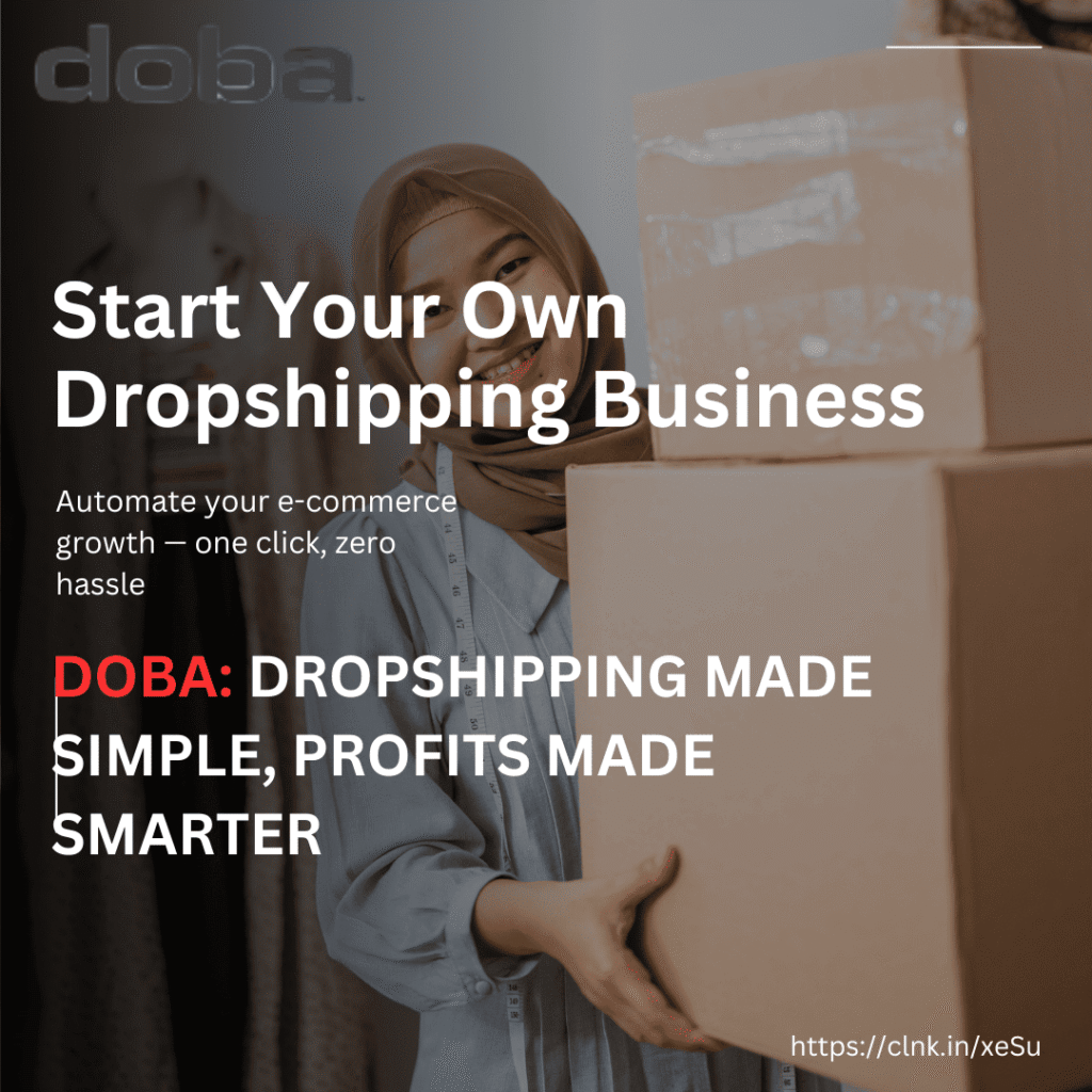 Doba U.S. dropshipping network with warehouses and shoppers