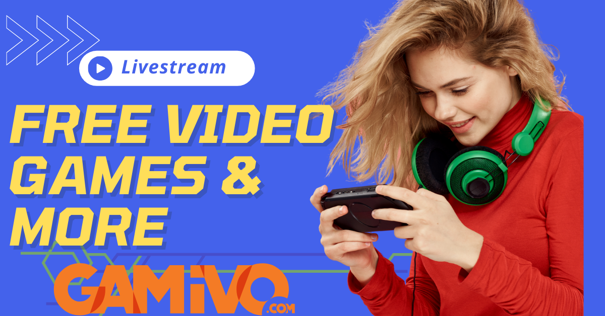 Hero banner featuring multiple game covers and gift cards fanned out with GAMIVO logo overlay, showcasing global gaming deals