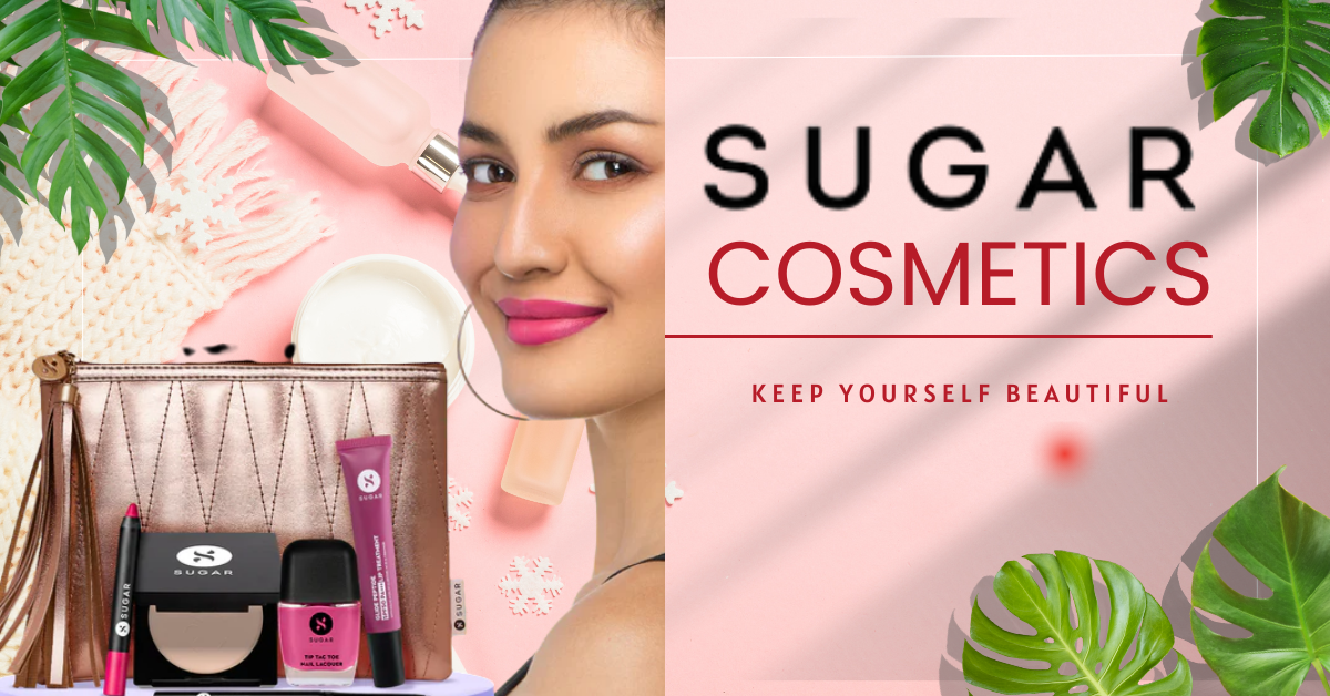 Group of Indian women with different skin tones wearing SUGAR Cosmetics foundation, lipstick, and blush, showcasing shades designed for Indian beauty